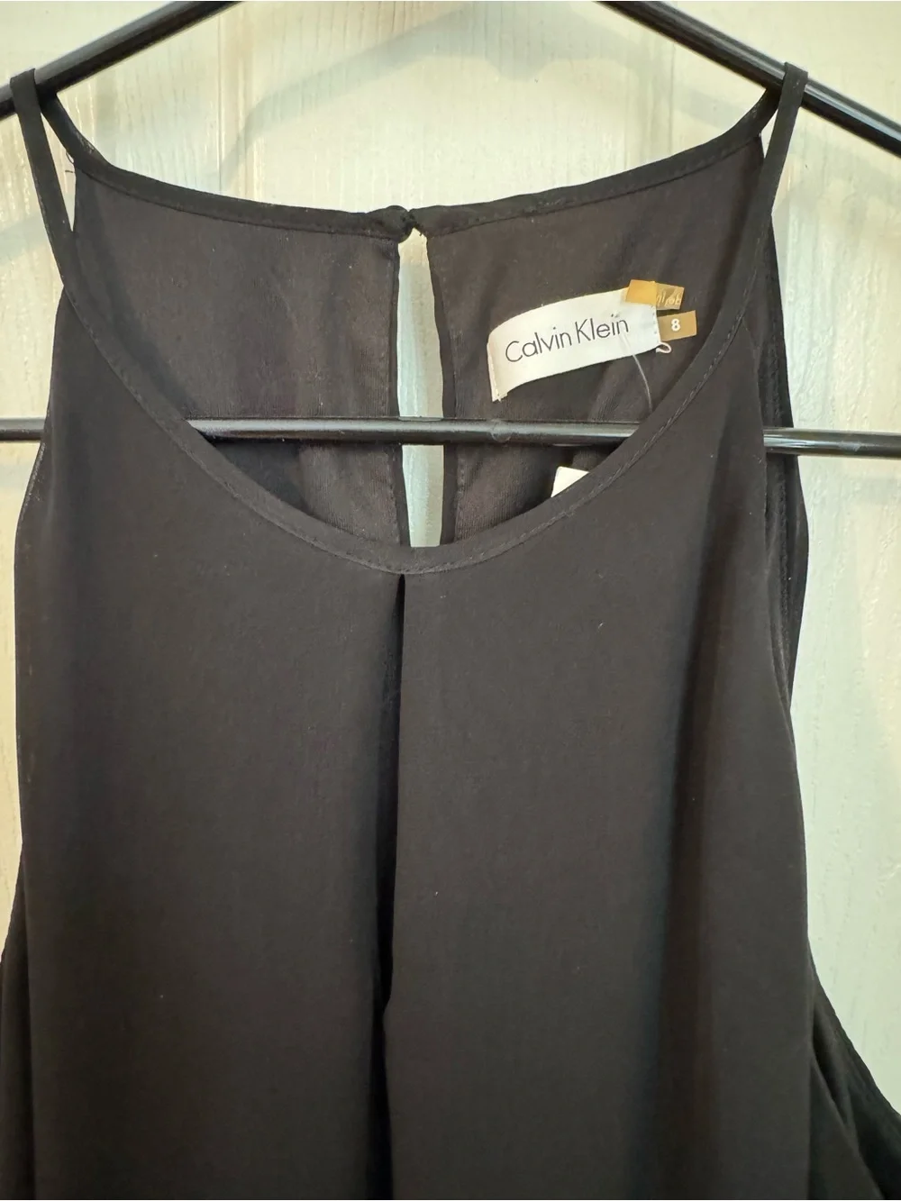 NWT Calvin Klein Black Dress (Size 8) - Picture 4 of 11